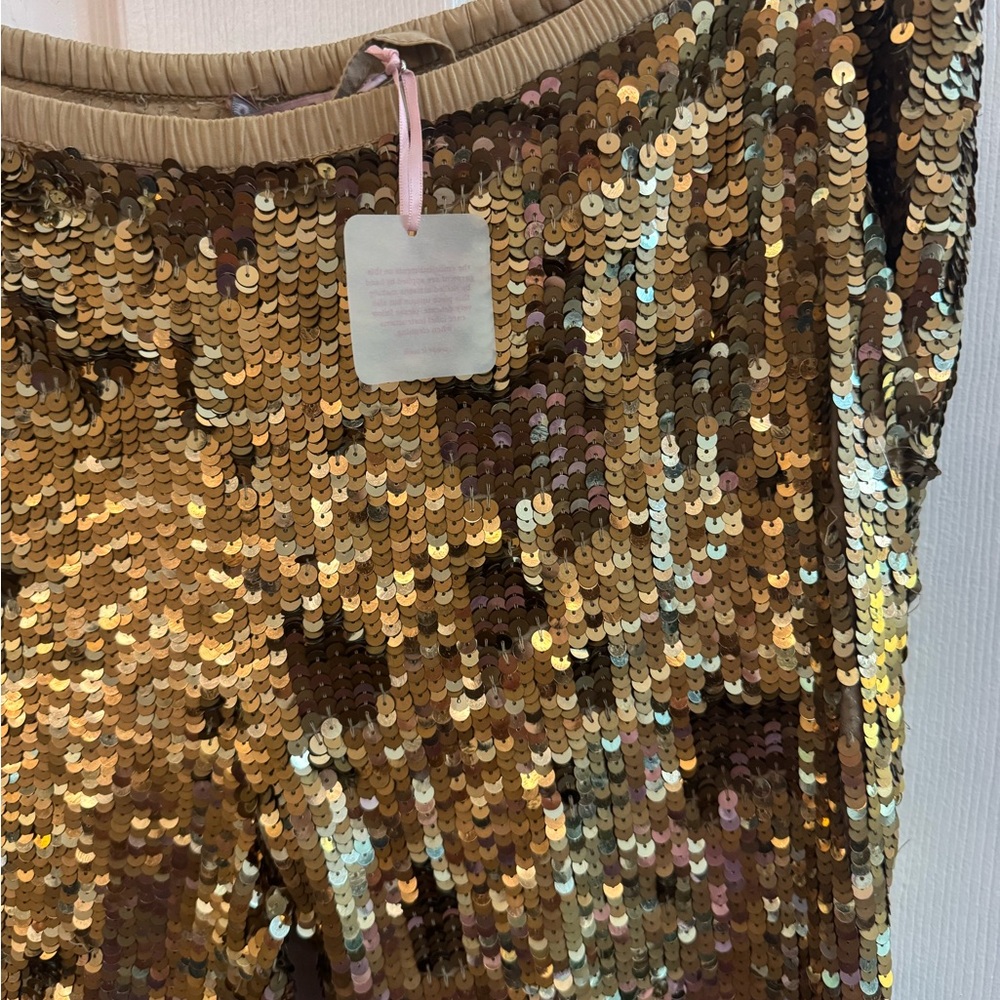 CALYPSO ST. BARTH Gold Sequin Pants Size XS NWT - Picture 3 of 6